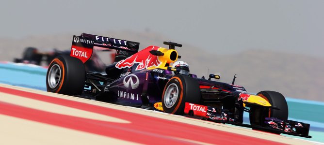 Sebastian Vettel en el circuito de Sakhir