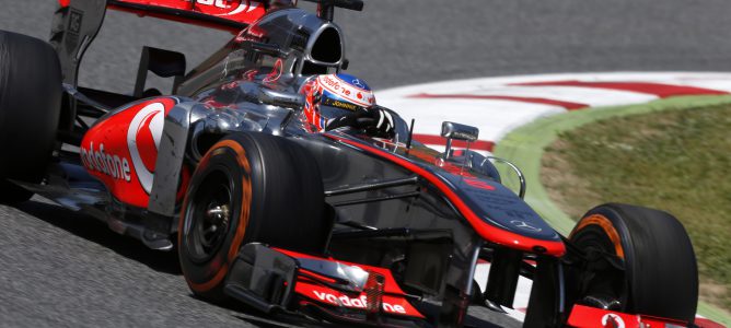 Jenson Button en el GP de España 2013