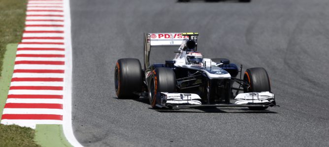 Pastor Maldonado en el GP de España 2013