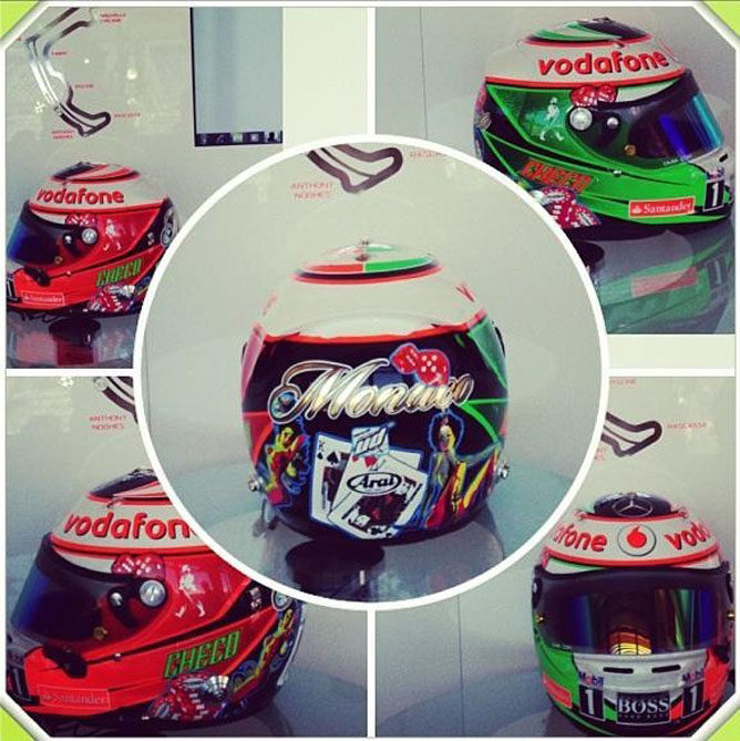 Avalancha de cascos exclusivos para el Gran Premio de Mónaco 2013