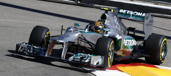 El equipo Mercedes habría completado un test privado con Pirelli en Barcelona