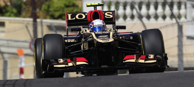Romain Grosjean rueda en Mónaco