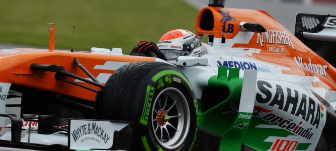 Adrian Sutil conduce en el Gilles-Villeneuve