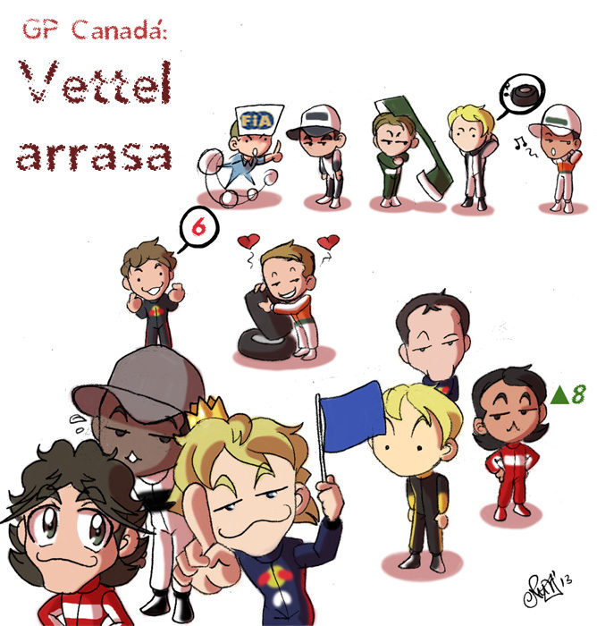 Los Chibis (112): Vettel arrasa