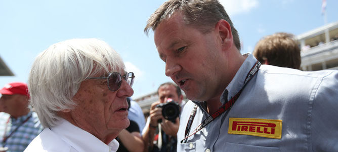 Bernie Ecclestone: "La FOM tiene un contrato con Pirelli para 2014"