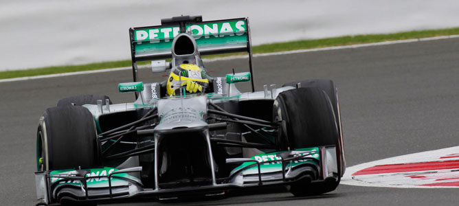 Nico Rosberg lidera la tercera sesión de entrenamientos libres del GP de Gran Bretaña 2013