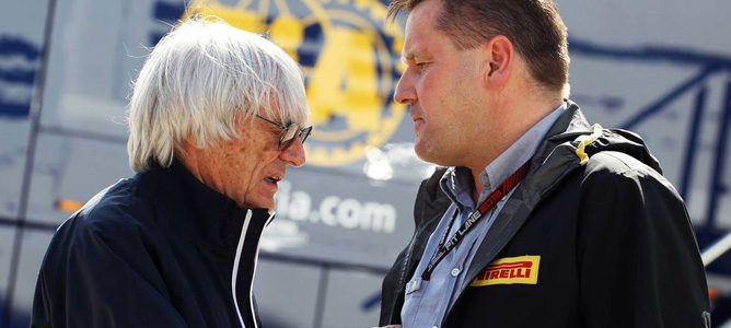 Bernie Ecclestone y Paul Hembery