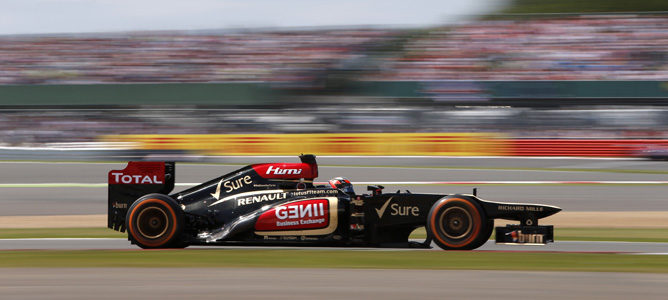 Kimi Räikkönen con Lotus en Silverstone