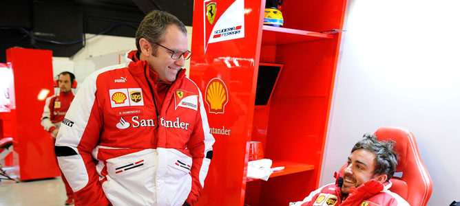 Stefano Domenicali: "Lo que tenemos que hacer es mejorar el coche sin pausa"