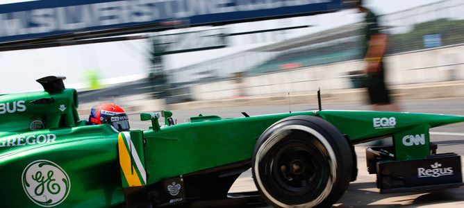 El equipo Caterham está probando piezas del monoplaza de 2014 en los test de Silverstone