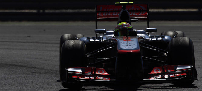 Sergio Pérez con McLaren en el GP de Hungría 2013