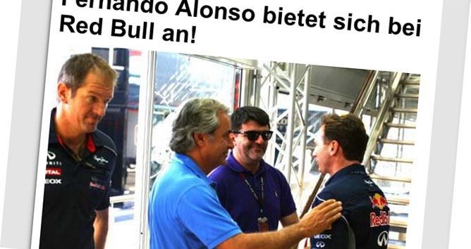 Fernando Alonso y Red Bull: historia de un rumor