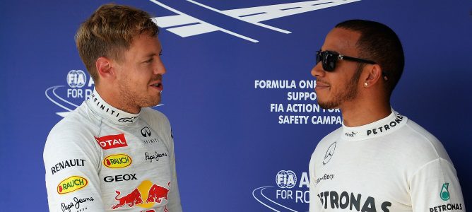 Vettel y Hamilton en Hungría