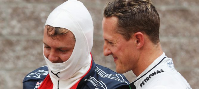 Sebastian Vettel y Michael Schumacher