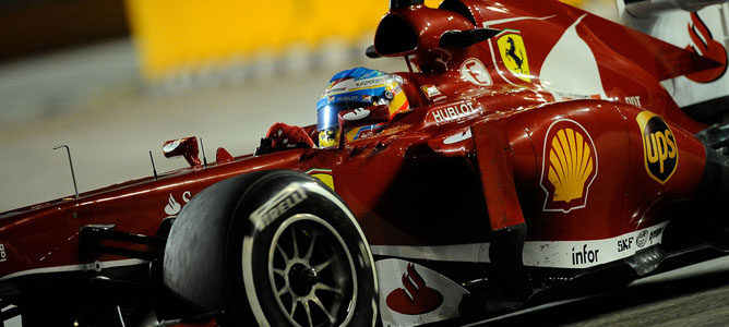 Alonso termina segundo en el GP de Singapur 2013 con "una estrategia con mucho riesgo"