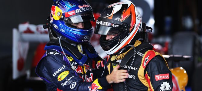 Sebastian Vettel y Kimi Räikkönen