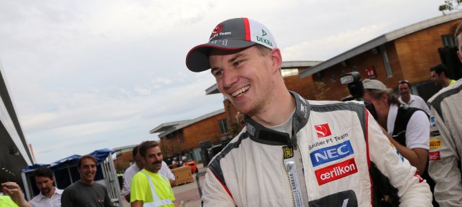 Nico Hülkenberg sonríe tras su cuarto puesto en Corea