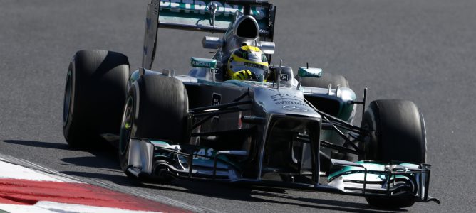 Nico Rosberg durante el GP de Corea