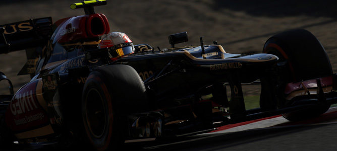 Romain Grosjean durante los libres de Japón 2013