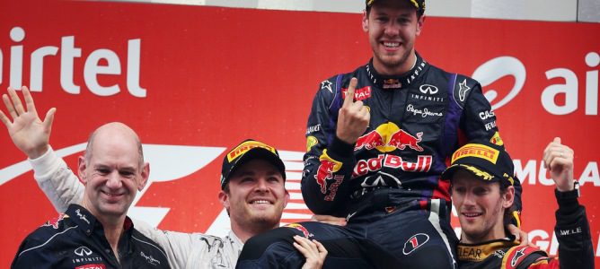 Los pilotos de la F1 se rinden ante el talento de Vettel