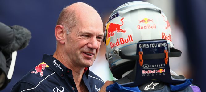 Adrian Newey junto a Sebastian Vettel