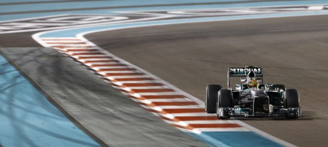 Lewis Hamilton en los libres de Abu Dabi