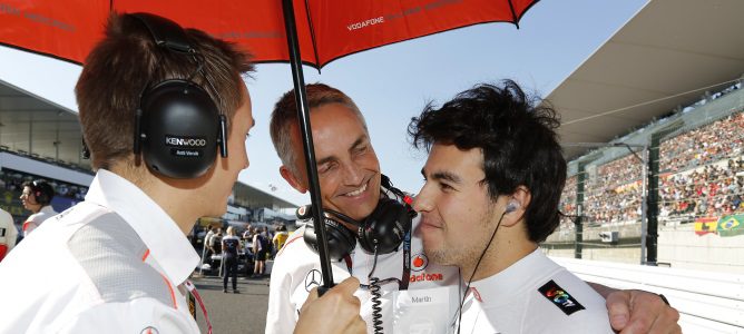 Martin Whitmarsh agradece a Sergio Pérez su trabajo en McLaren
