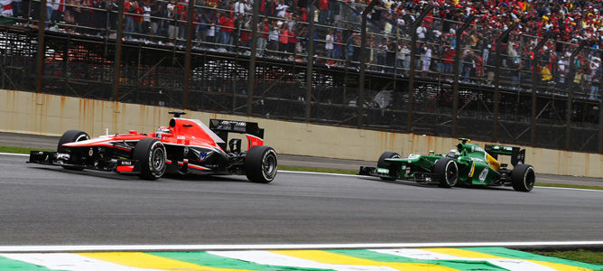 Marussia superó a Caterham en Brasil 2013