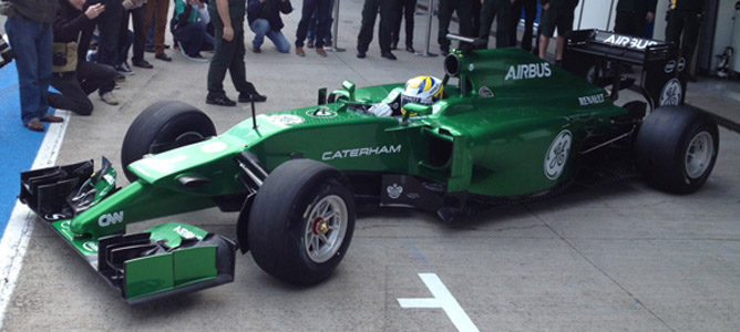 Caterham estrena su monoplaza para 2014 directamente sobre el asfalto de Jerez