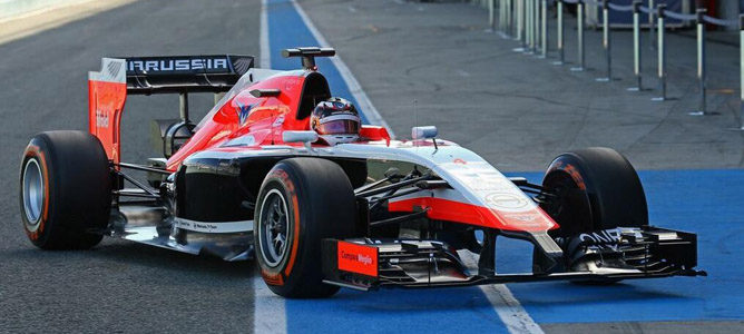 Marussia sale a la pista de Jerez con su nuevo MR03