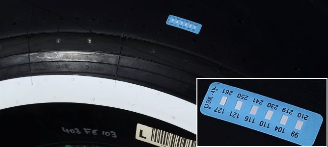 Pirelli comienza a medir la temperatura de los neumáticos con pegatinas