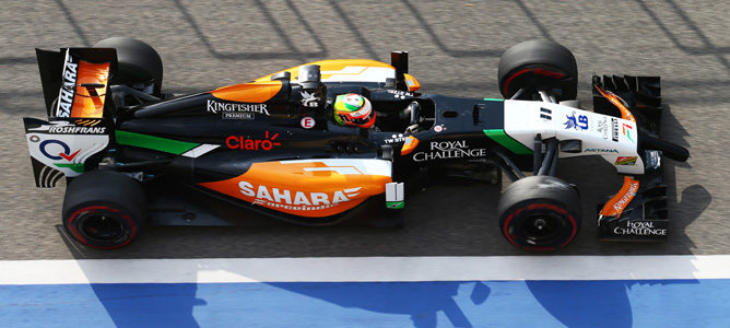 Sergio Pérez a bordo del Force India VJM07