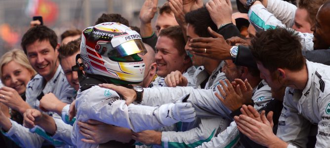 Lewis Hamilton: "Estoy muy contento, el coche es increíble"