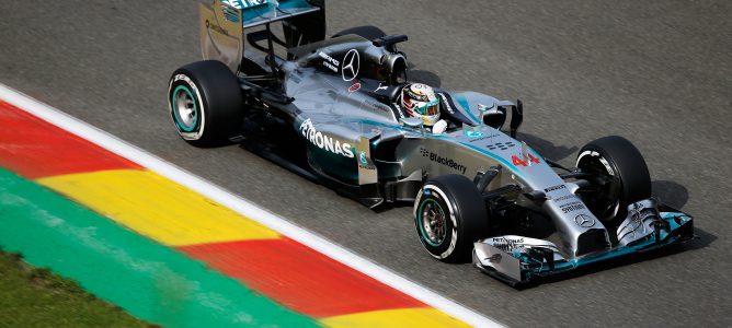 Lewis Hamilton se erige como referente en Spa al liderar los L2 del GP de Bélgica 2014