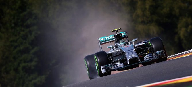 Nico Rosberg: "Es fantástico empezar desde la pole aquí en Spa"