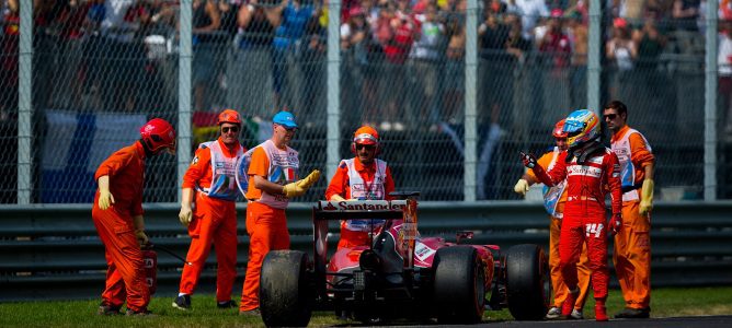 Fernando Alonso: "Es una lástima que haya tenido que abandonar justo en Monza"