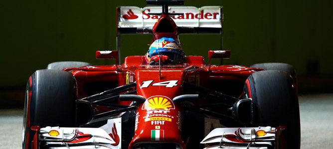 Fernando Alonso sorprende al marcar el mejor tiempo de los Libres 3 del GP de Singapur 2014