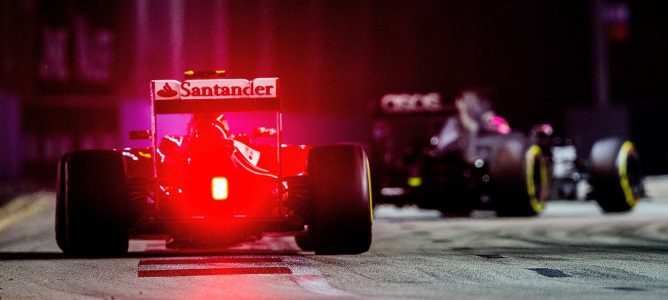 Kimi Räikkönen cree que el F14-T pierde demasiada carga aerodinámica en carrera