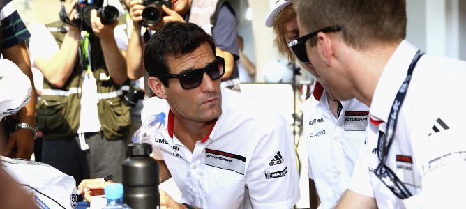Mark Webber sufre un accidente en Sao Paulo durante una prueba del WEC