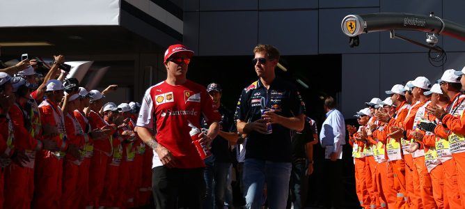 Kimi Räikkönen: "Vettel y yo no hemos hablado nada del año que viene"