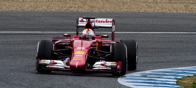 Sebastian Vettel lidera en tiempos la segunda jornada de test en Jerez