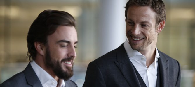 Jenson Button, sobre Fernando Alonso: "Siempre quieres tener al mejor compañero posible"