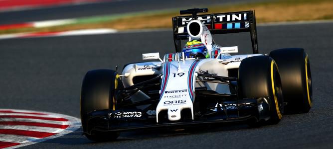 Felipe Massa vuela en Monmteló y lidera el primer día de test de la segunda ronda en Barcelona