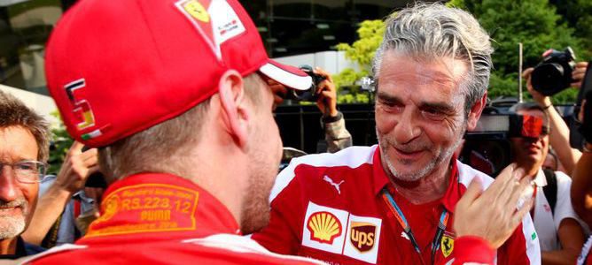 Maurizio Arrivabene: "Tenemos que mantener los pies en el suelo"