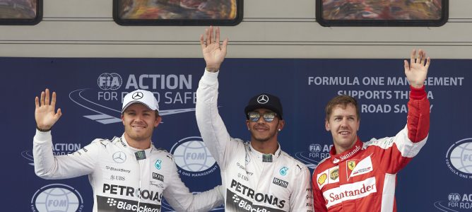 Lewis Hamilton: "Hay una larga carrera por delante y los Ferrari aquí son muy rápidos"