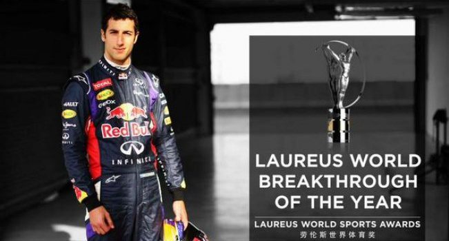 Daniel Ricciardo gana el Laureus al mejor deportista revelación del 2014