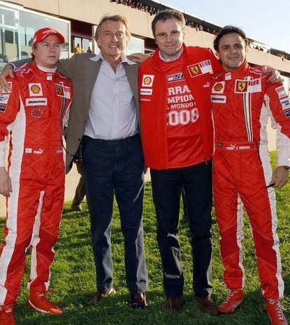 Montezemolo: "Estoy feliz con mis pilotos"