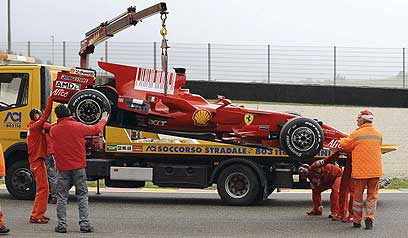 Valentino Rossi acaba su "test" fuera de pista