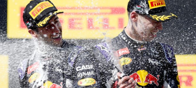 La alegría reina en Red Bull: "todo el equipo merece este doblete hoy"