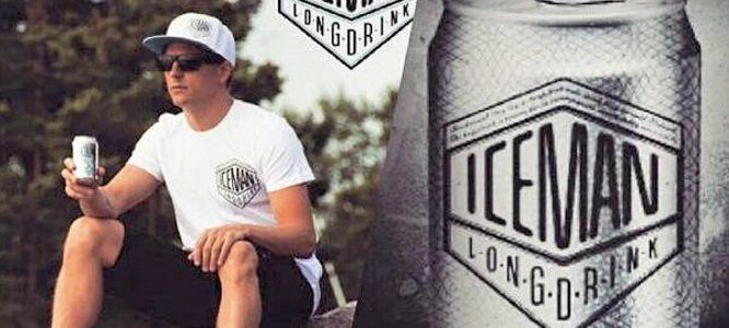 Kimi Räikkönen, rostro publicitario de la nueva bebida alcohólica 'Iceman'